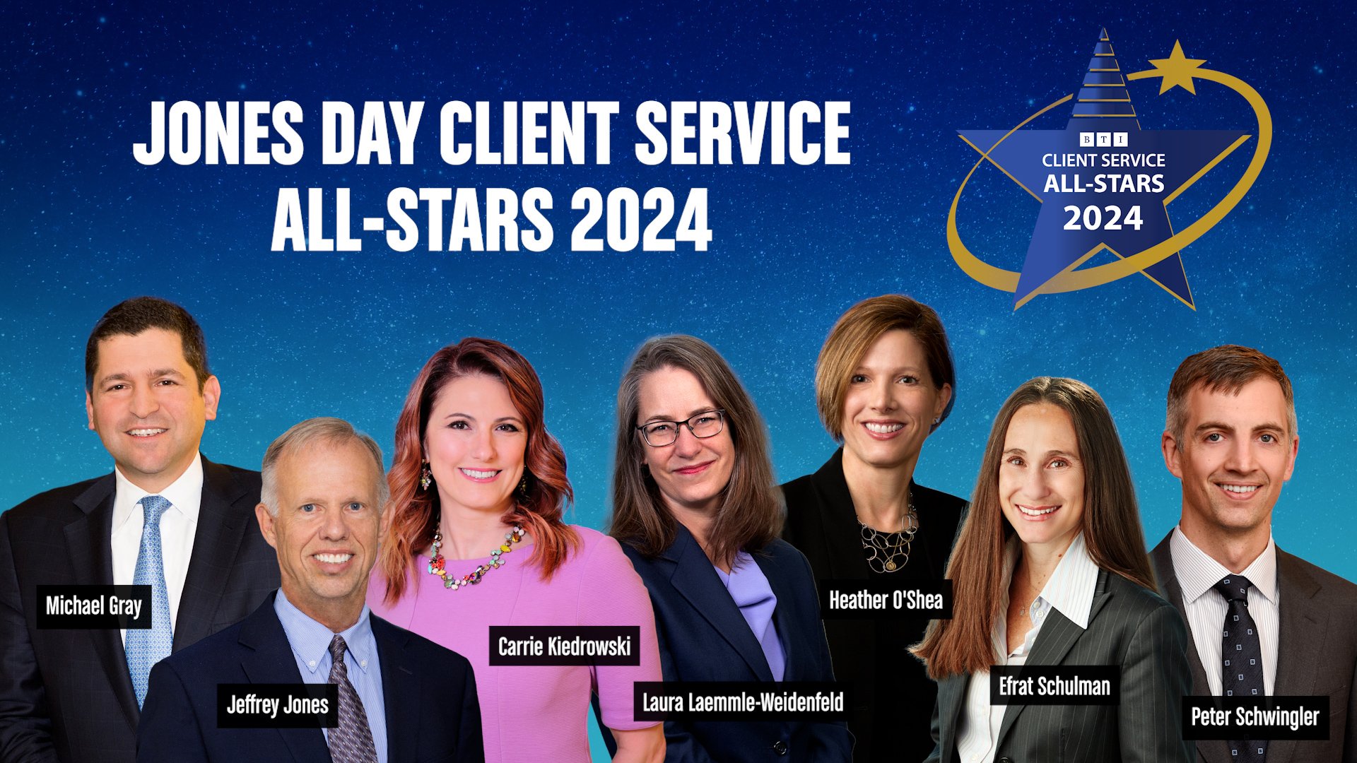 Jones Day Client Service All-Stars 2024